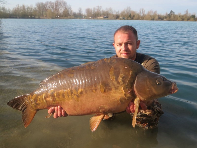 Jaymes with "Humpy" at 34lb+ Alamo Apr'13