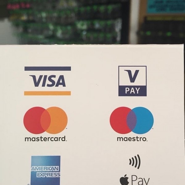 We accept card payments at Gigantica