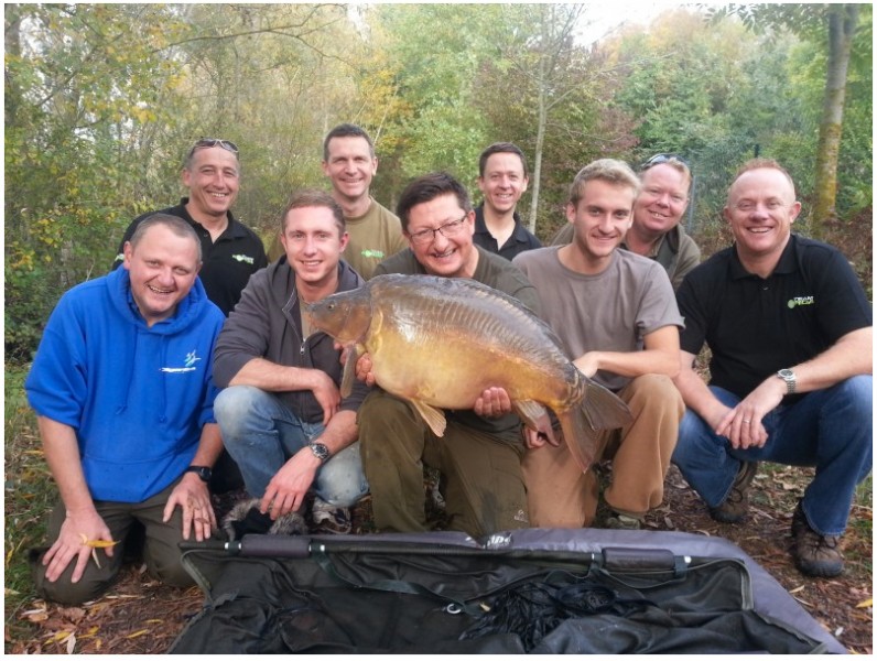 The lads enjoying their time on the main lake...