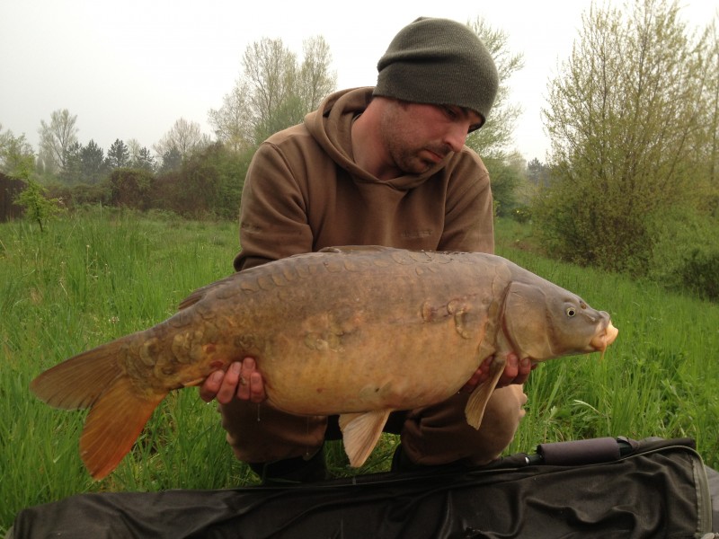 Shaun with 26lb+ caught on a black zig