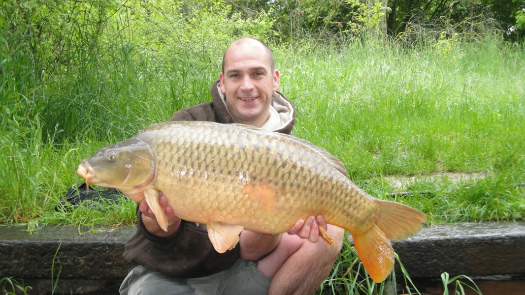 James with a 34lb zig caught common