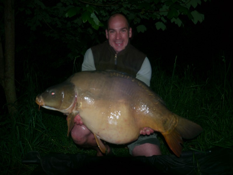 James with a 12ft zig caught 53lb mirror