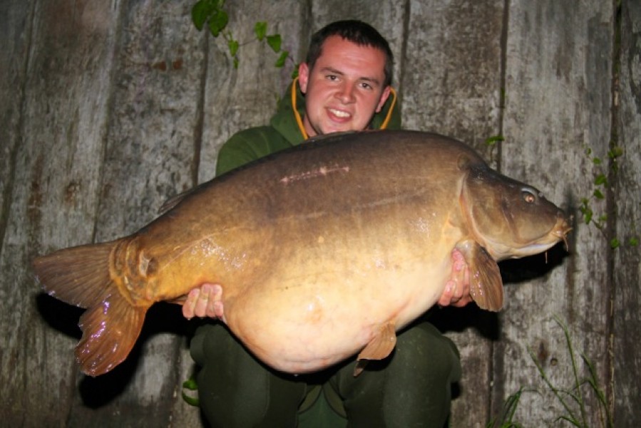 Tom Maker with "two time" at 56lb+ caught on an 18ft zig