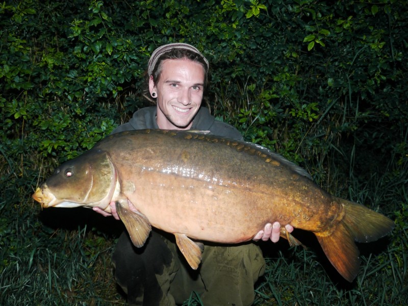 Olly with a 36lb mirror