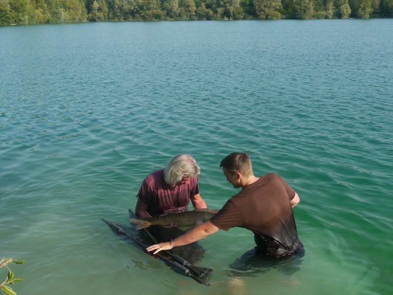 Rhys and Geoff getting ready for some water shots