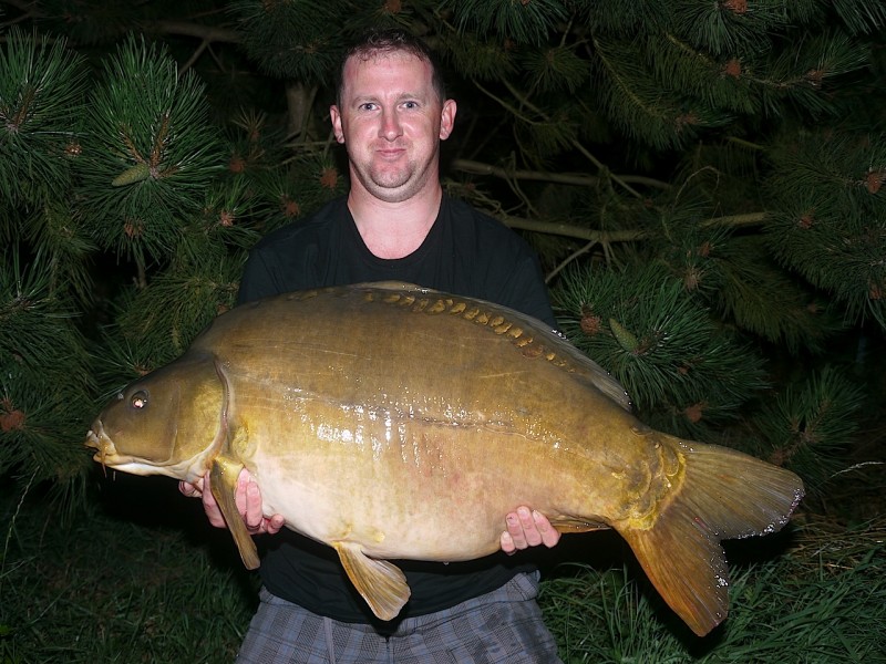 Mark with a 52lb mirror