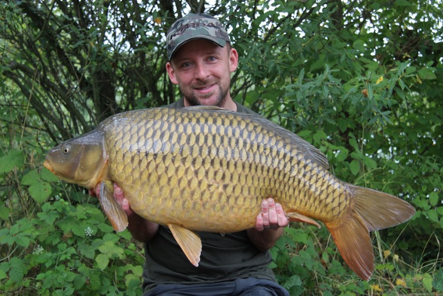 Damian with a 38.13lb common