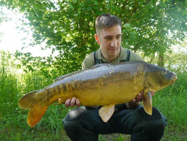 Josh with his first Gigantica carp