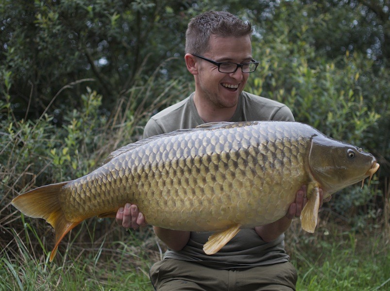 Neil with a mint 31lb common