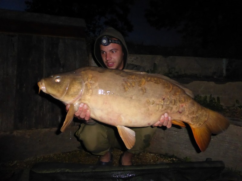 Sam with a 26.5lb Mirror