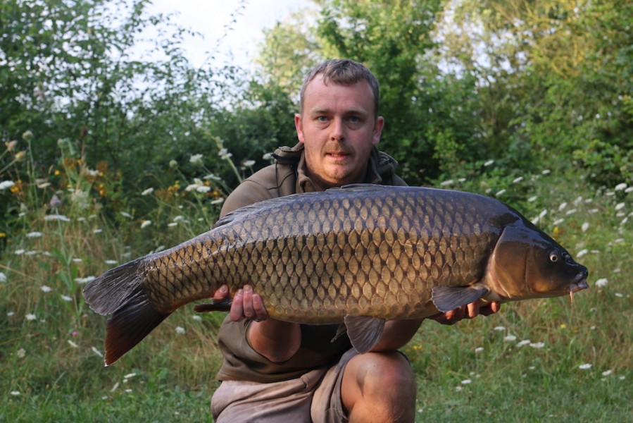 Elliott with a 29lb common