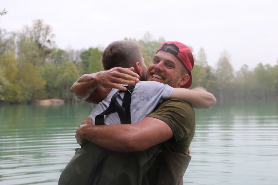Celebrating a capture with your mates, thats what it's all about