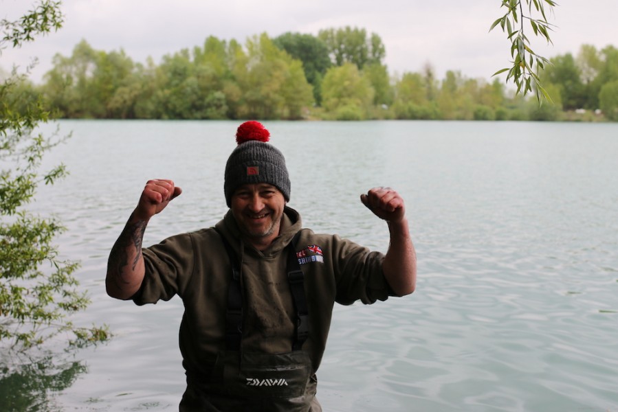 Jim was just a little bit happy with his result! What a fish.