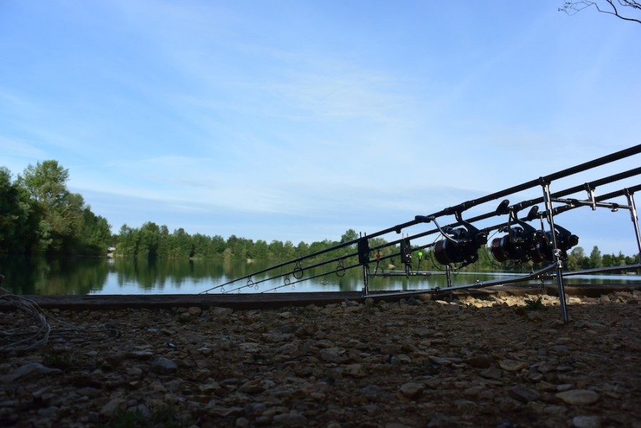 Watching out for signs of feeding carp on the Main Lake