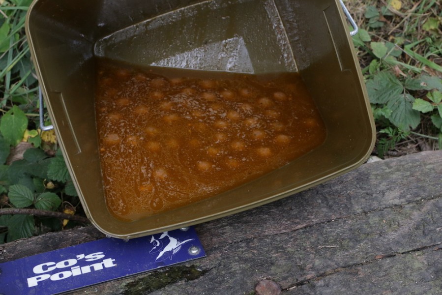 Gaz pre-soaked his baits in oils and lake water.