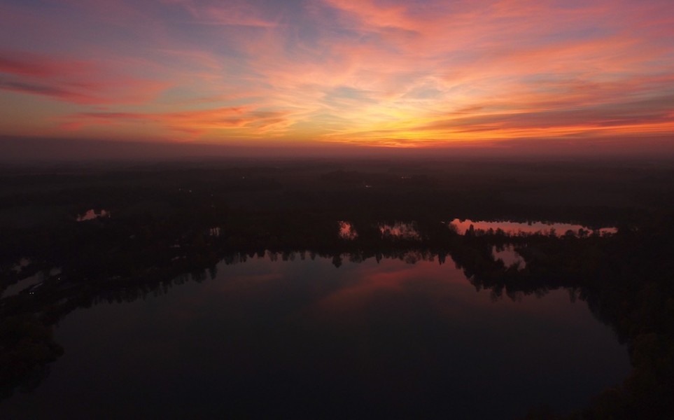 Sunset over the Main Lake