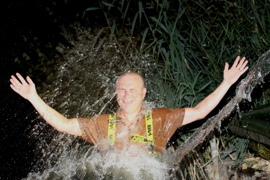 Kevin getting a socking after a new PB