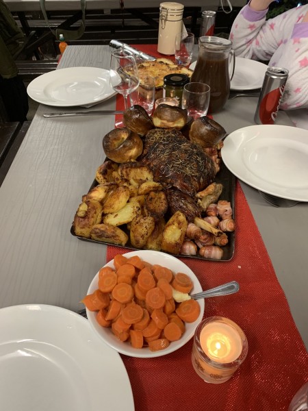 Christmas lunch is served