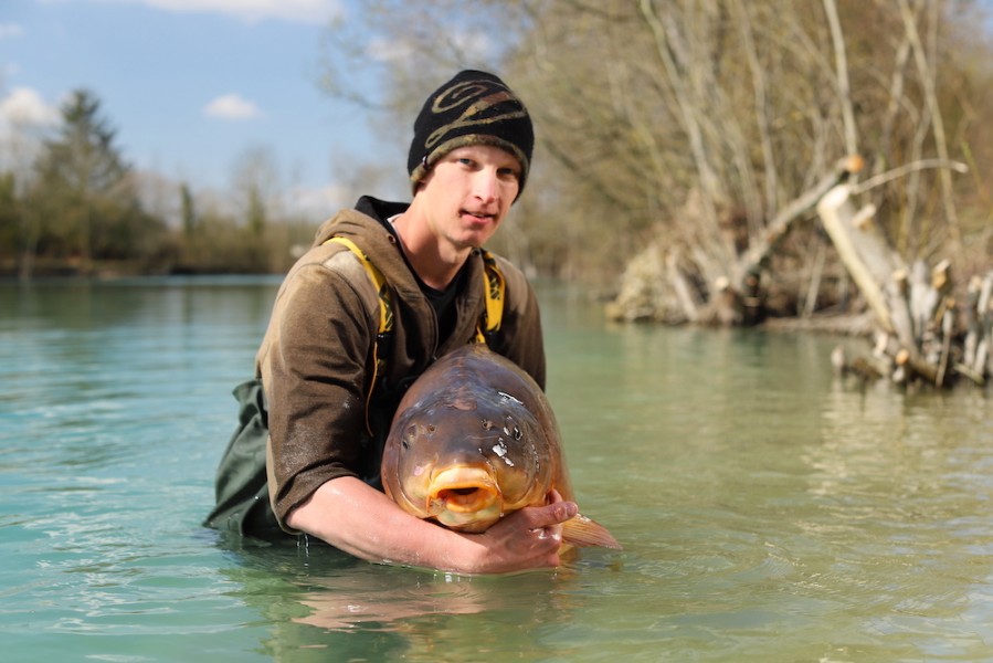 The fish was almost as wide as the captor!
