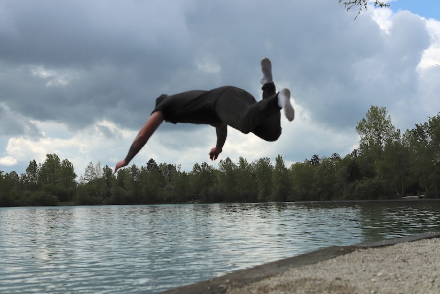 I believe I can fly........I believe I can touch the sky. Oop's, no I can't!
