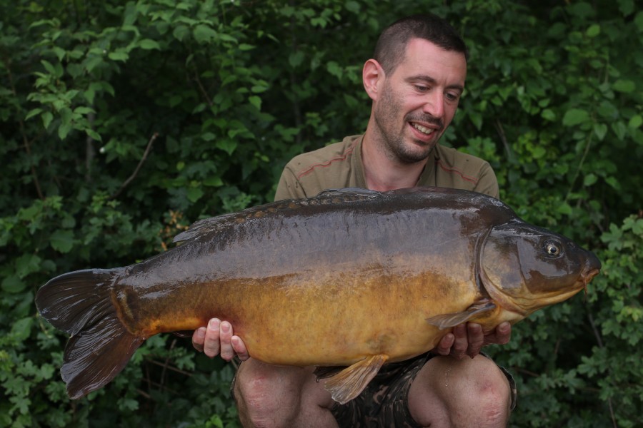 Dennis Caetoven with The Missile at 36lb from Scotties Corner 15.06.2019