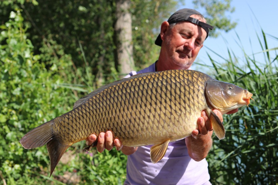 John Allan with Fynn at 16lb Baxters hole, 22.06.2019
