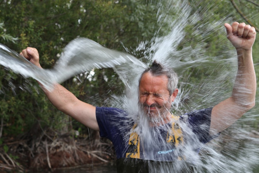TinTin getting a soaking!!!