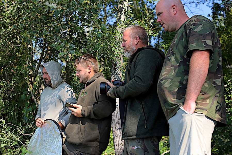 The boys gathering to see the beast. Tobias looks excited!!