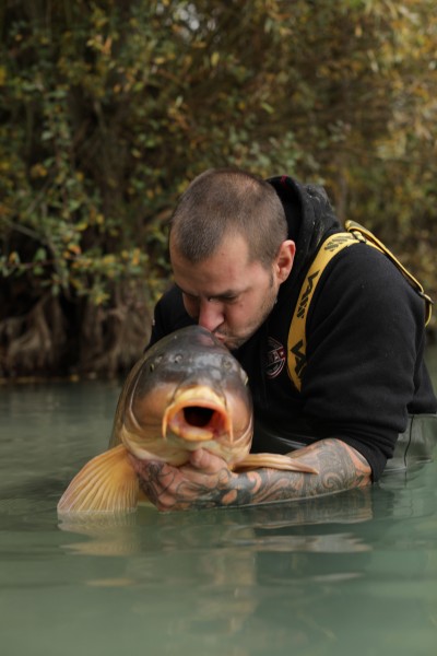 Having a kiss with The Virgin