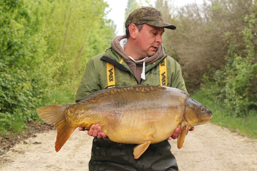 Stephen Harrison with "The Brown Fish"...
