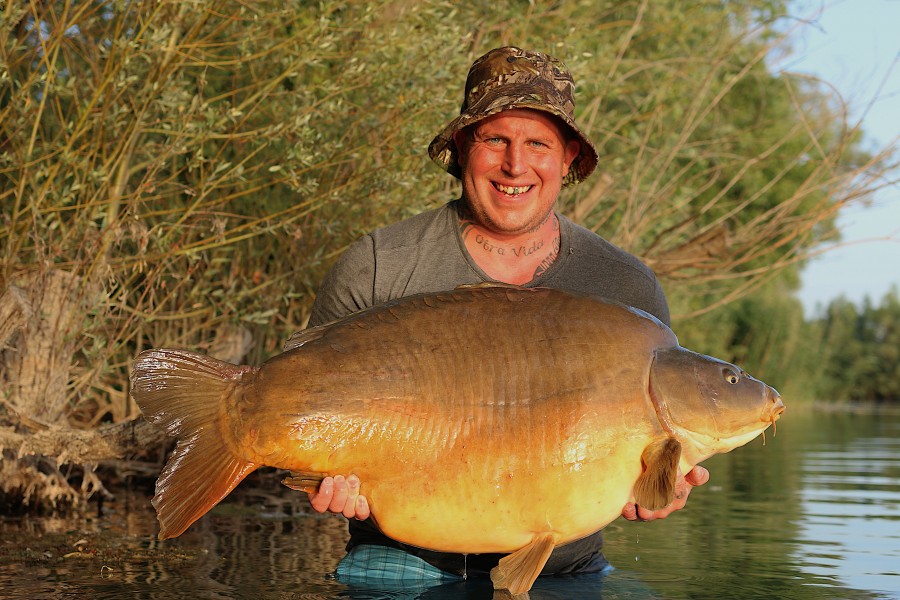 The smile says it all, the illusive "Pierre Cardin" at 55lb 8oz