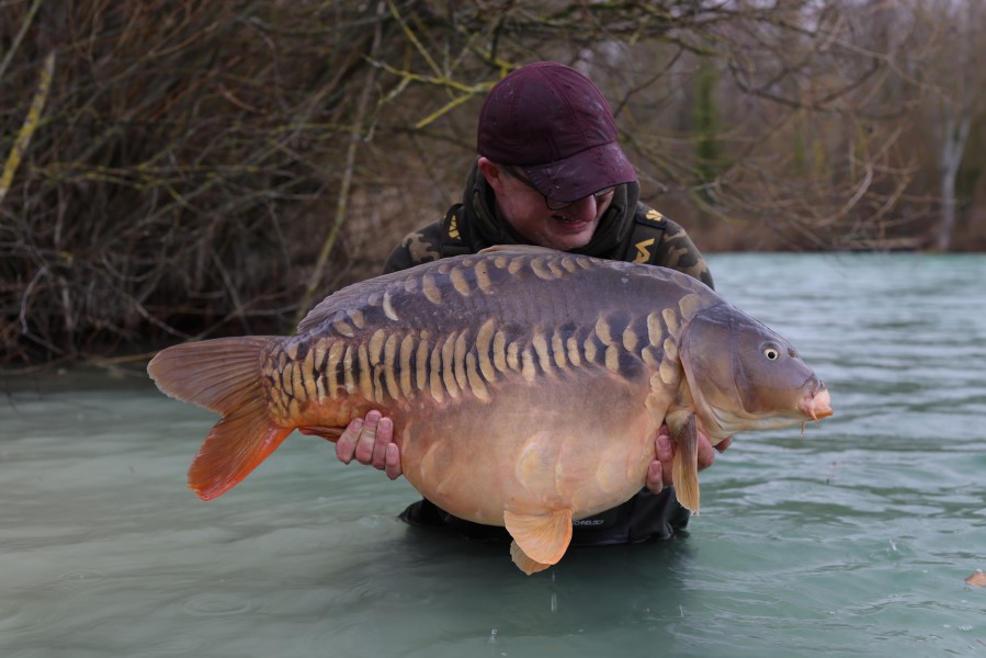 Dan with Squeaky Clean at 41lb 12oz