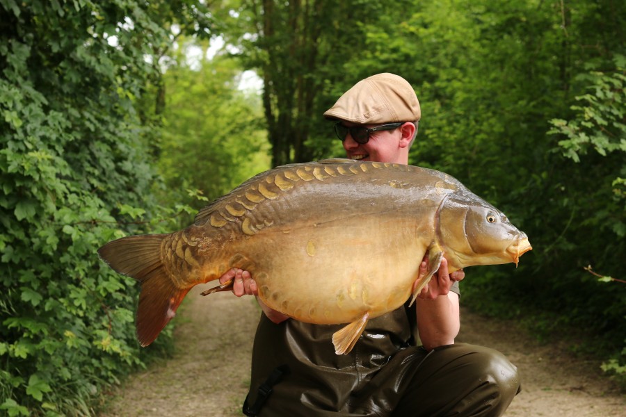 Sam with The Teacher at 47lb 12oz