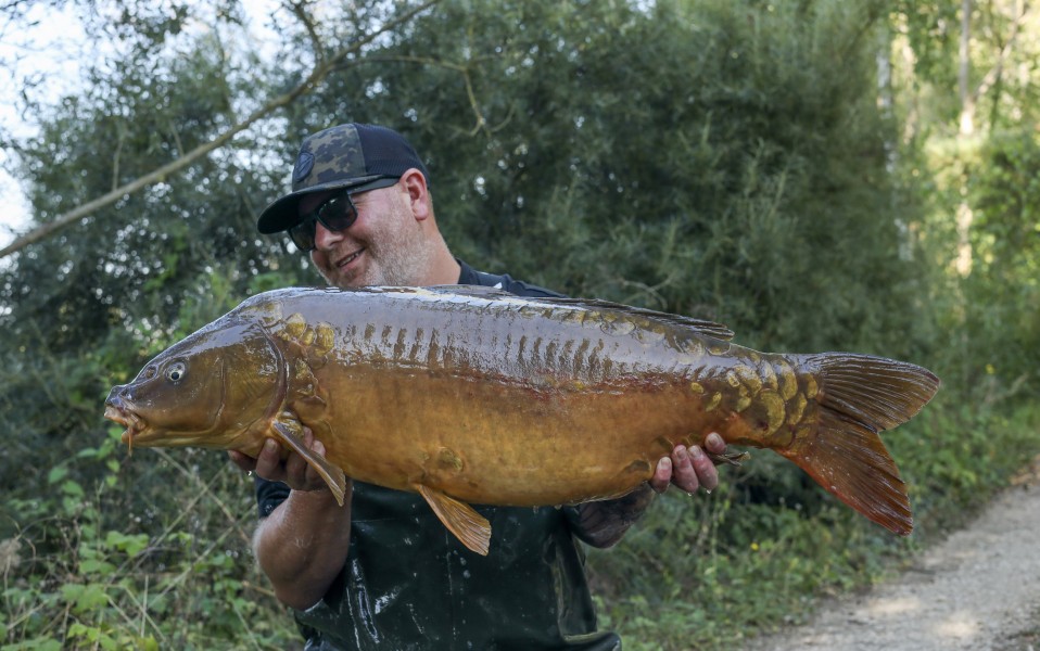 Toby Bowen with Polly at 37lb 8oz