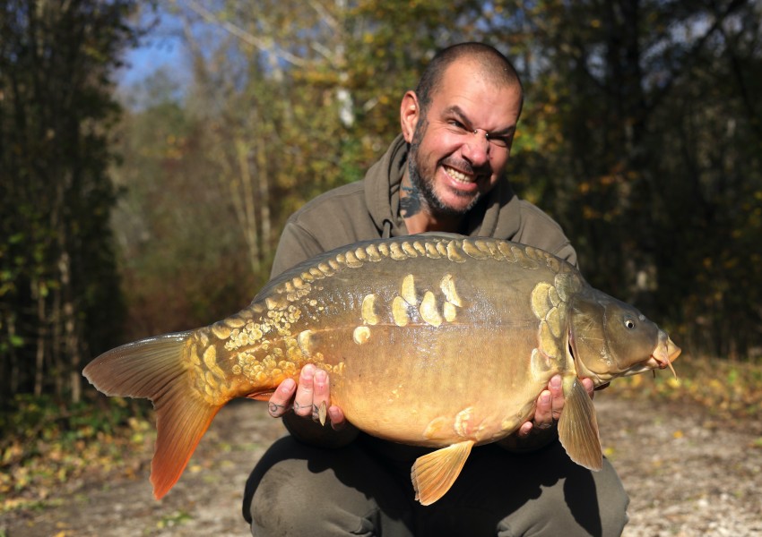 Geoff with one of our stockiest that's been grown on site!