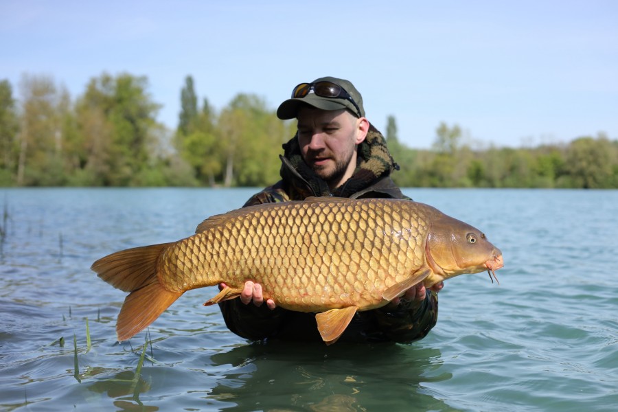 Dominic with one of his Zig fish