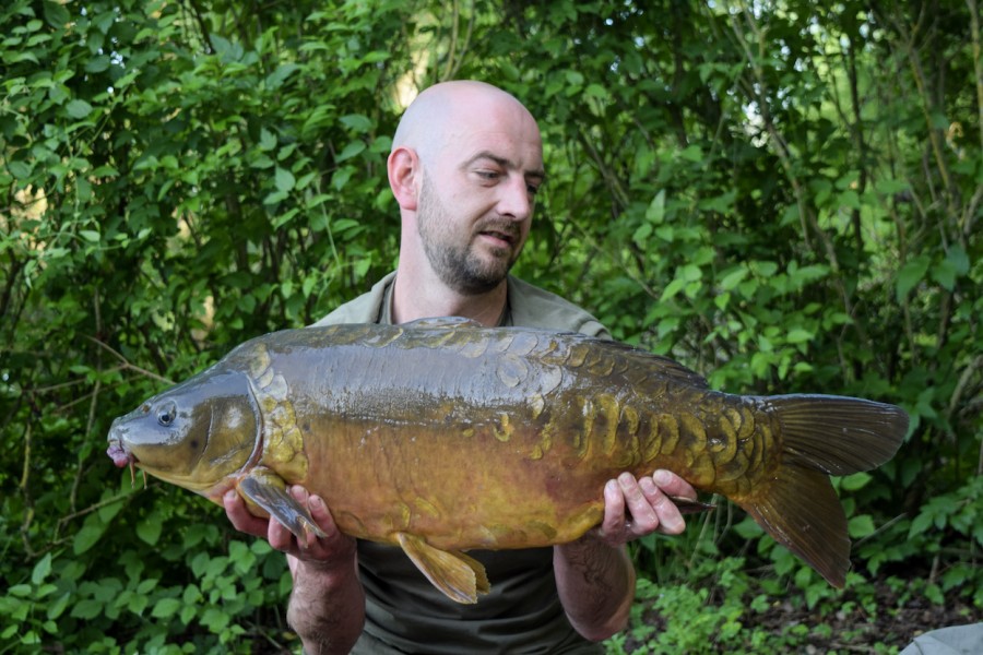 Danny with his bit of instant action in Tree Line