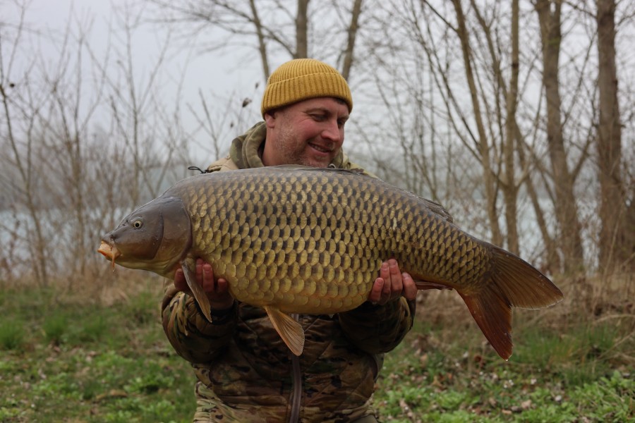 Adam with a 38lb 4oz common