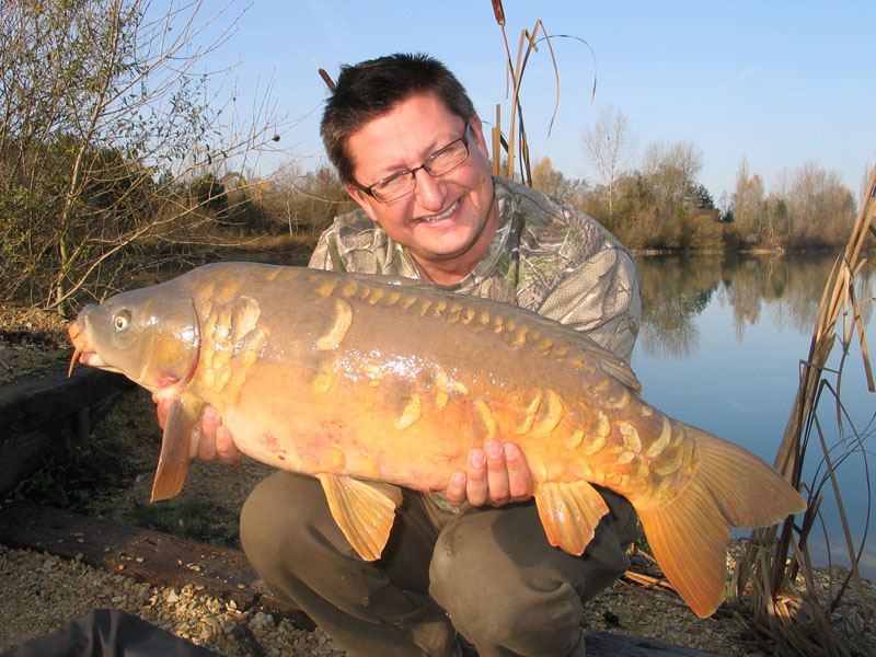 19lb that went into the stock pond.