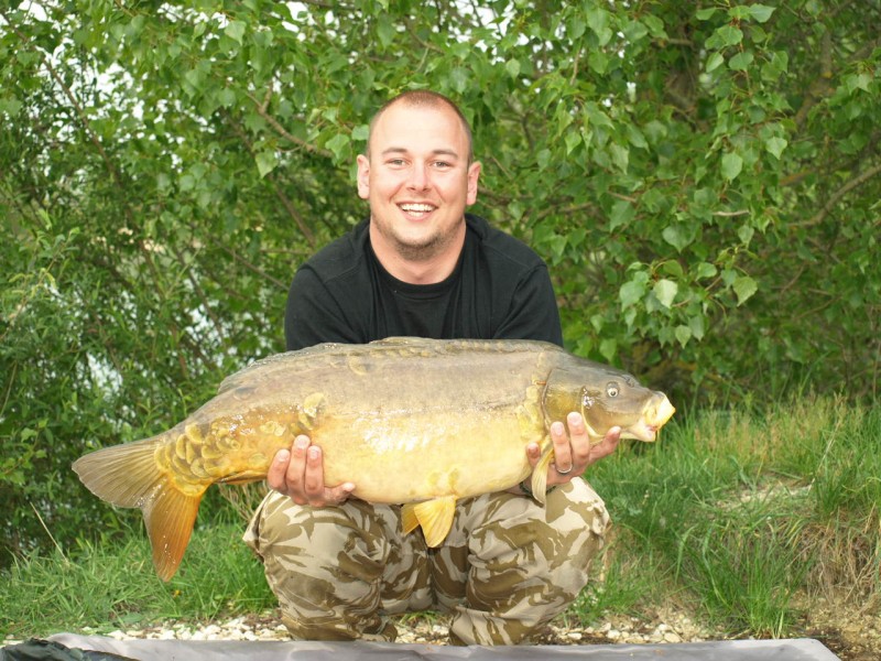 Graham with his hard earned fish.