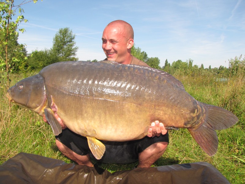 Darren with Pips at 54lb 6oz from Pole Position in August 2011